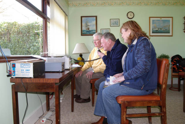 M0BHG with Saltash Mayor Elect Joe Ellison and his wife on 8th April 2006